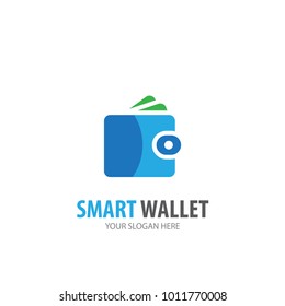 Wallet logo for business company. Simple Wallet logotype idea design. Corporate identity concept. Creative Wallet icon from accessories collection.