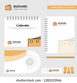 Wallet Logo, Calendar Template, CD Cover, Diary and USB Brand Stationary Package Design Vector Template