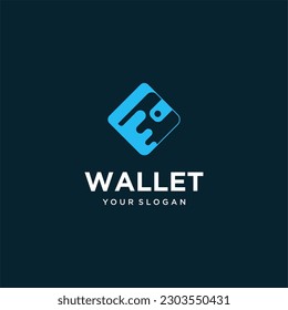 wallet logo design with digital