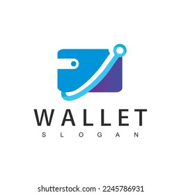 Wallet logo design template, Payment icon