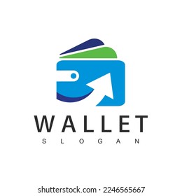 Wallet logo design template, Payment icon