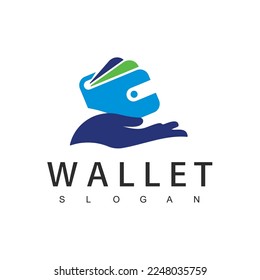 Wallet logo design template, Payment icon
