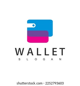 Wallet logo design template, Payment icon