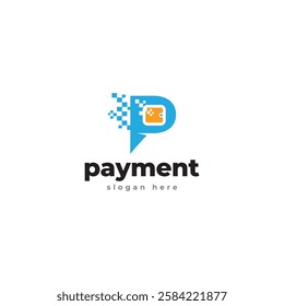 Wallet logo design template, Payment icon