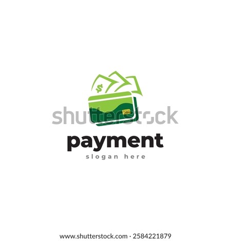 Wallet logo design template, Payment icon