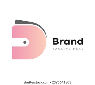 Elementos de plantilla de diseño de iconos de logotipo de cartera. Usable para marca y logotipos de negocios.

