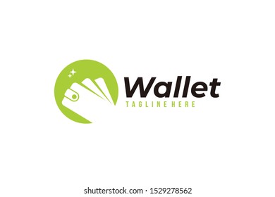 wallet logo icon vector isolated
