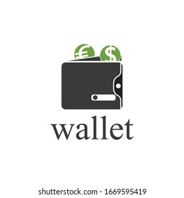 wallet logo icon vector template