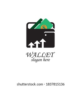 Wallet Logo Template Design Vector, Emblem, Design Concept, Creative Symbol, Icon
