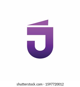 Wallet logo that formed letter J