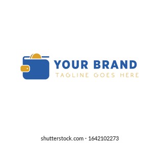 wallet logo vector concept for companies