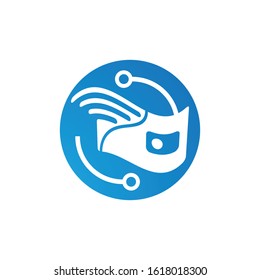 wallet logo vector illustration template