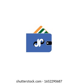 plantilla de ilustración vectorial de logotipo de cartera