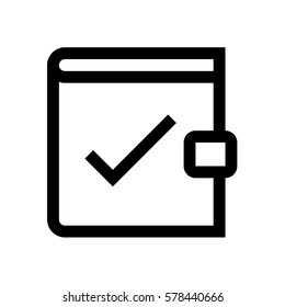 Wallet mini line, icon, background and graphic. The icon is black and white, linear  flat, vector, pixel perfect, minimal, suitable for web and print. 