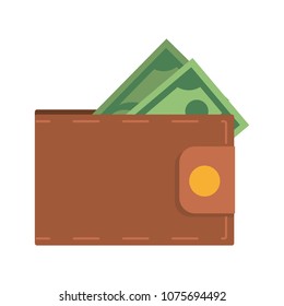 Wallet with money