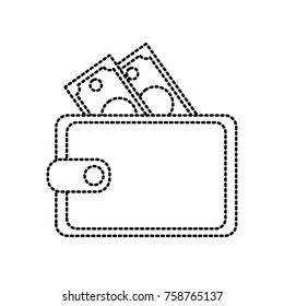 Wallet with money