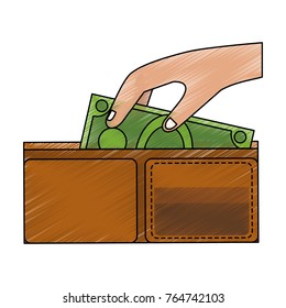 Wallet with money