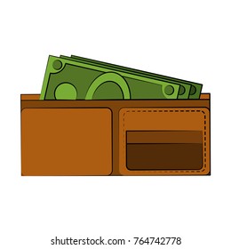 Wallet with money