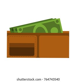 Wallet with money