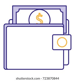 wallet money with bills