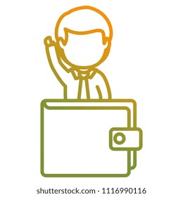 wallet money with businessman