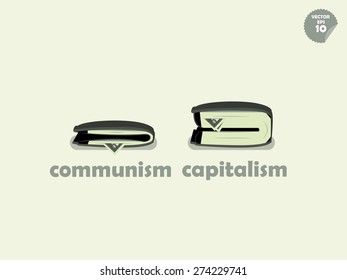 wallet money comparison between capitalism and communism