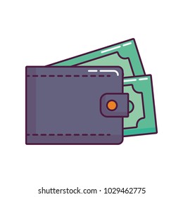 wallet with money design
