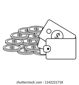 wallet with money design