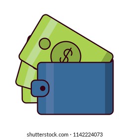 wallet with money design