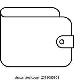 Wallet, Money, finance, banking outline icon. Money line icon, vector illustration