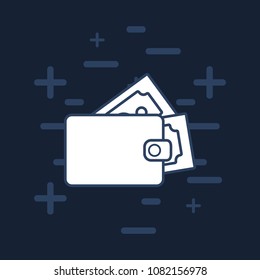 wallet with money icon