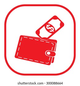 wallet with money icon