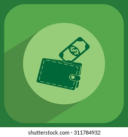 wallet with money icon