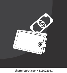 wallet with money icon