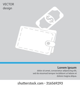 wallet with money icon