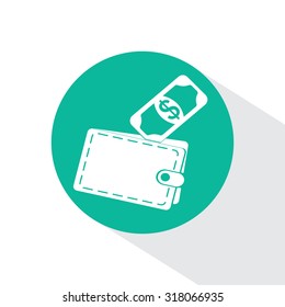 wallet with money icon
