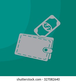 wallet with money icon