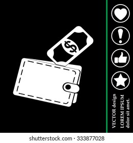 wallet with money icon