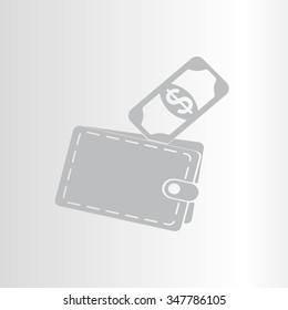 wallet with money icon