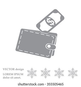 wallet with money icon