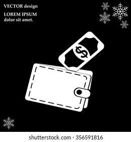 wallet with money icon