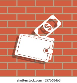 wallet with money icon