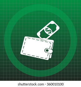 wallet with money icon