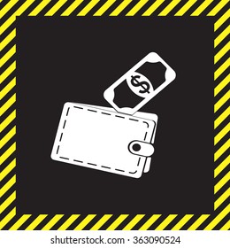 wallet with money icon
