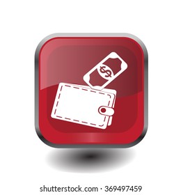 wallet with money icon
