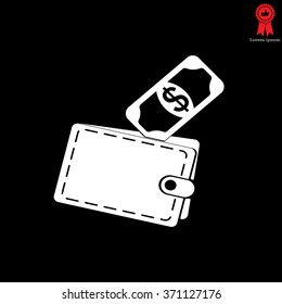 wallet with money icon