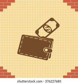 wallet with money icon