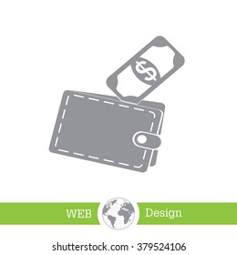 wallet with money icon