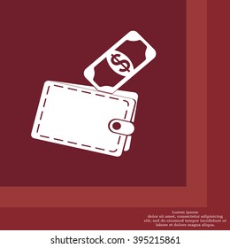 wallet with money icon
