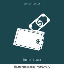 wallet with money icon